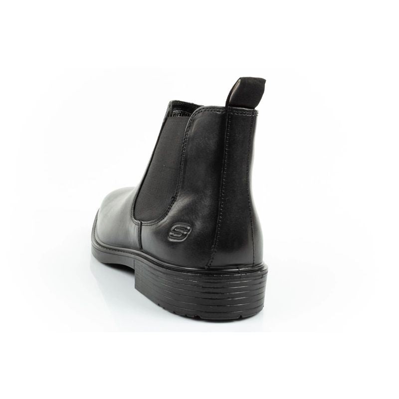Skechers men's Chelsea boots Miller-Boris elegant leather utcai cipő