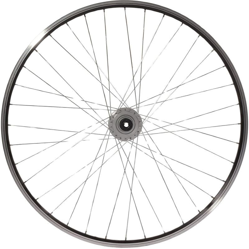 28 Inch Front Wheel With Shimano Hub Black Rim