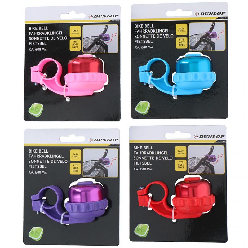 Dunlop Bell D48mm 4ass AL Bicycle Bell kiegészítő 53127