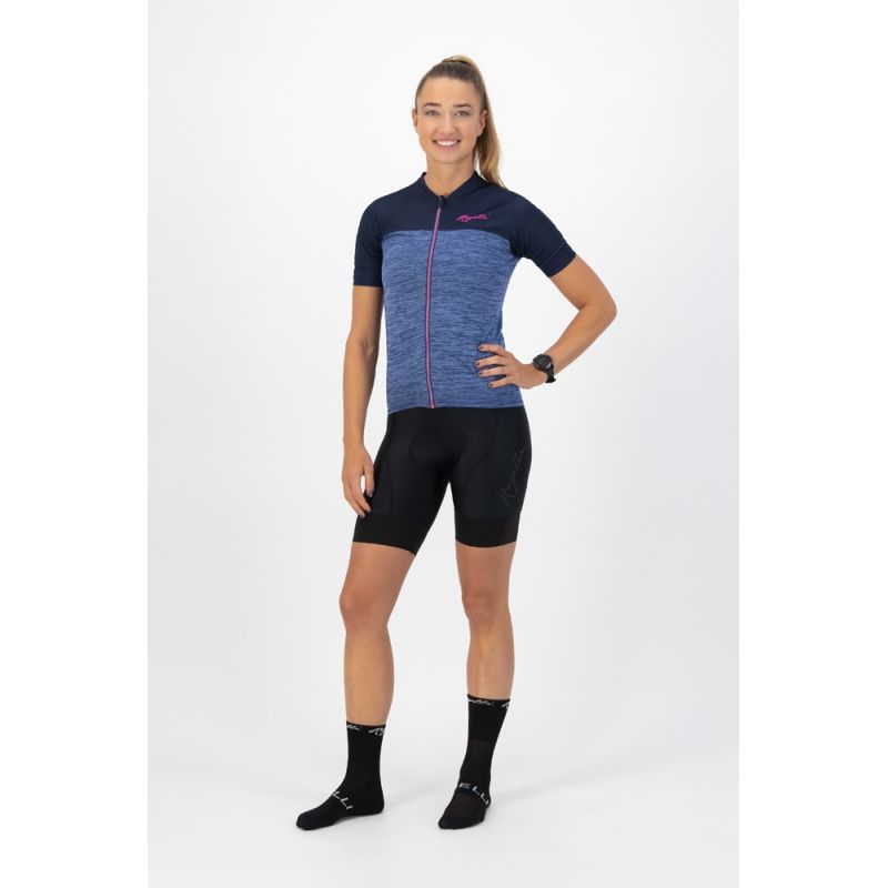 Rogelli women's t-shirt MELANGE purple lila póló