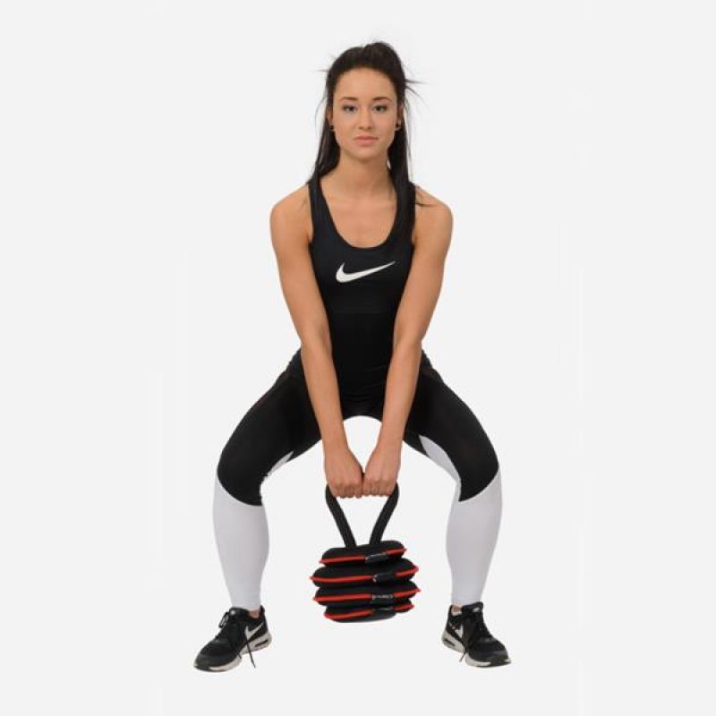 HMS Adjustable Soft Kettlebell 20 lbs KRM20 fekete súlyzó 17-64-810