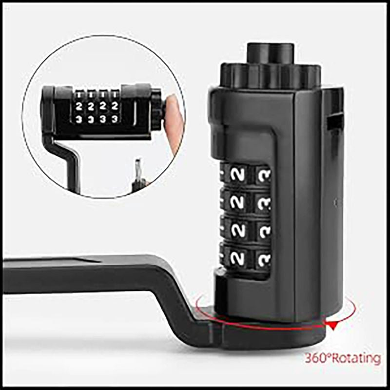 Rockbros Folding Bike Lock with Combination - Black
