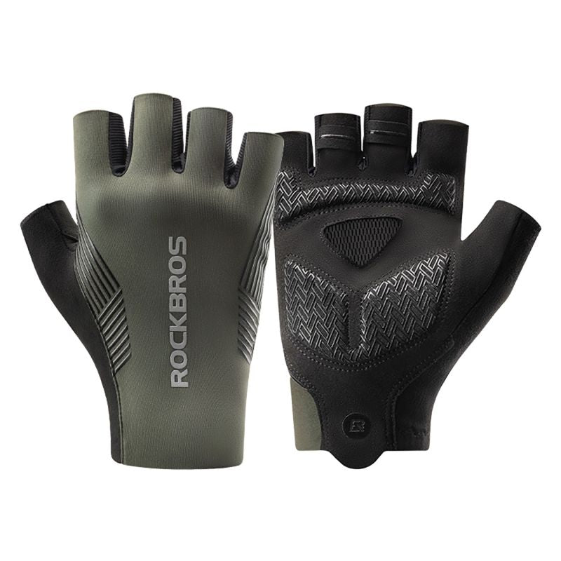 Rockbros cycling gloves spring/summer/autumn, short fingers, size: M - green zielony \ m kesztyű