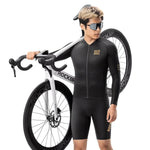 Rockbros Diamond Long Sleeve Cycling Jersey Size S - Black czarny \ s póló