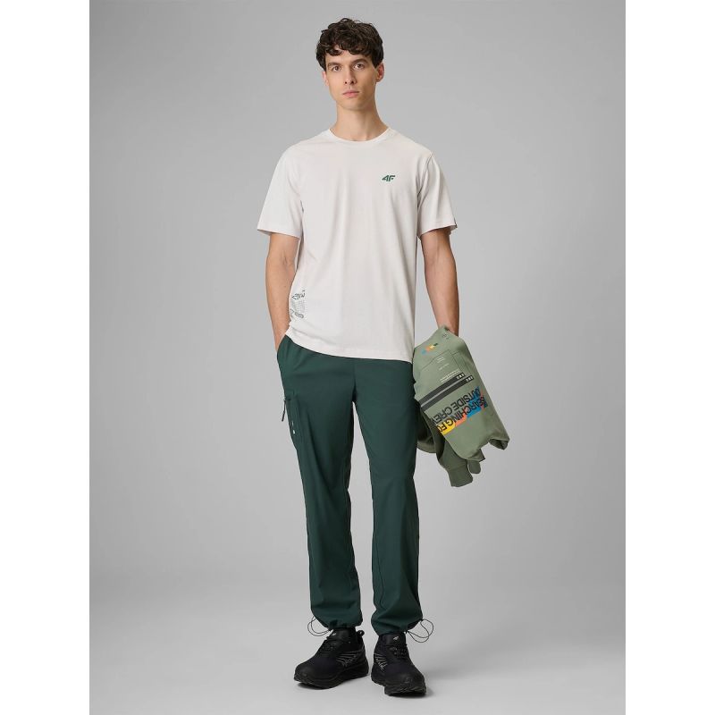 4F Men's regular printed T-shirt póló 4FRSS26TTSHM3814-11S