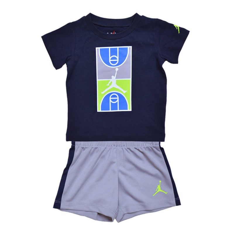 Kids' Air Jordan Court Graphic Set -