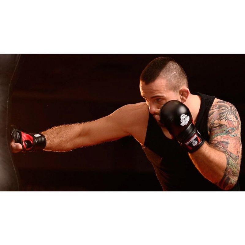 DBX Bushido MMAsparring gloves L/XL - Phantom - Valor Series | piros ruházat MMA-Phantom-Red-L/XL