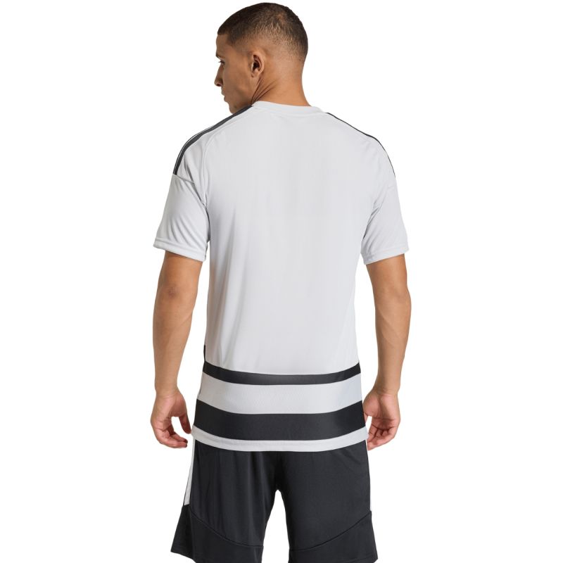 Adidas Hooped 26 Jersey Men’s T-Shirt Grey-Black fekete férfi póló KF3396