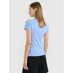 Slim T-shirt with print for women 4F 4FWMM00TTSHF2674-32S 2xl póló