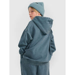 Boy's sweatshirt with hood, open, 4F 4FJRAW25TSWSM2344-46S