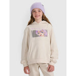 Girls' sweatshirt with hood, open, 4F 4FJRAW25TSWSF2294-11S kapucnis pulóver
