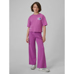 Loose T-shirt with a girl's print 4F 4FJRSS26TTSHF3827-51S 158/164 póló