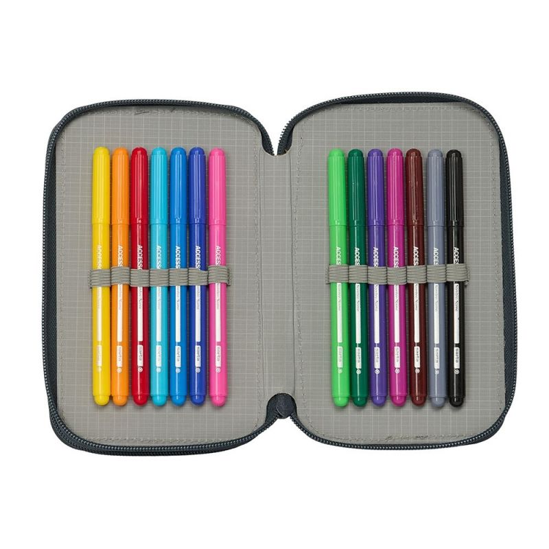 Real Madrid triple filled pencil case 37 pcs