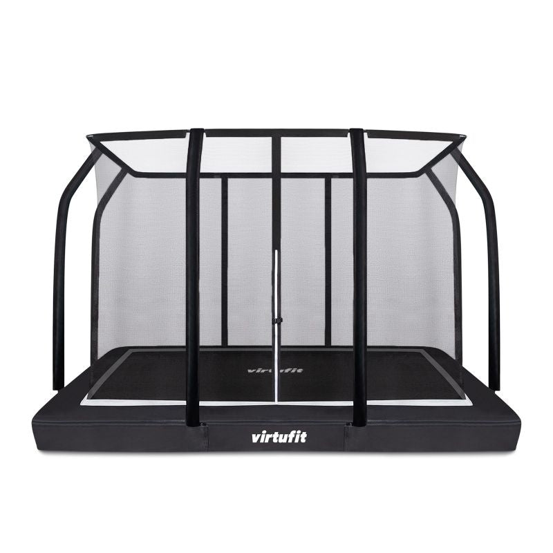 VIRTUFIT GARDEN TRAMPOLINE FOR BUILDING IN 183 x 274 CM WITH NET fekete nets