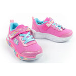 Skechers S Lights LED Children's Sports for Girls with Velcro cipő
