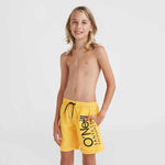 O'Neill Mix & Match Cali Floral 13'' Swim Jr sárga shorts, swimming shorts