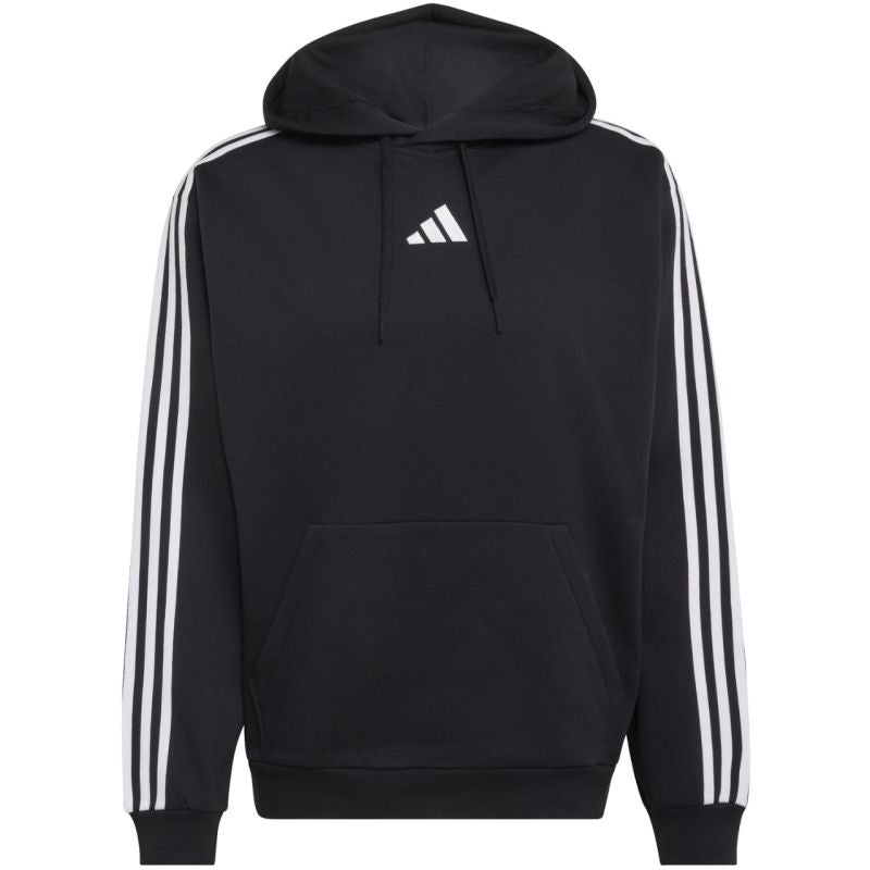 Adidas Men's Essentials 3-Stripes Fleece Hoodie fekete ruházat KY6602