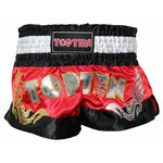 TOP TEN Kickboxing "TOP TEN" czerwony+l short