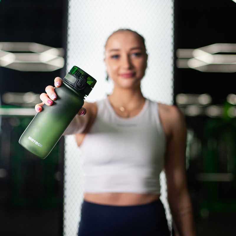 Meteor 650 ml sports bottle dark green uniw water bottles, training equipment