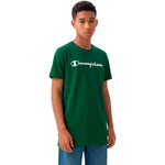 Champion SS Tee Kids T-Shirt Green 307322 GS559 zöld gyerek póló 307322GS559