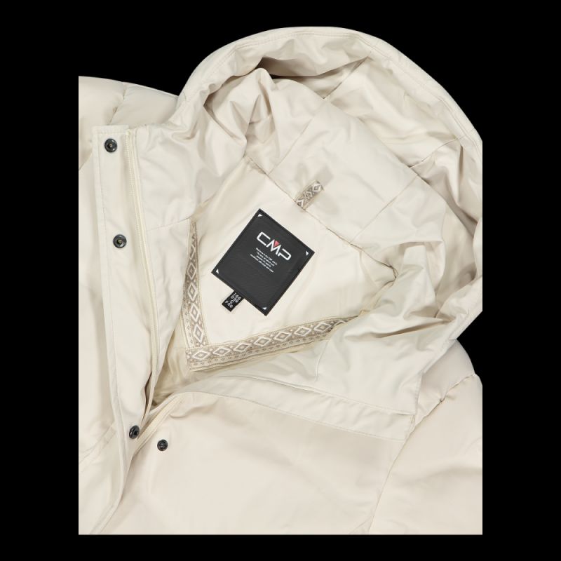 CMP women's long winter jacket, insulated waterproof coat, beige ( ) bézs dzseki