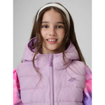 4F Girls' vest with synthetic filling gyerek mellény 4FJRSS26TVJAF396-52S