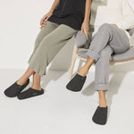 Birkenstock Zermatt Cozy Home Anthracite Wool Felt Slippers Regular Wide (1014938) utcai cipő
