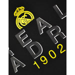 Real Madrid men's cotton t-shirt fekete póló RM1CE111