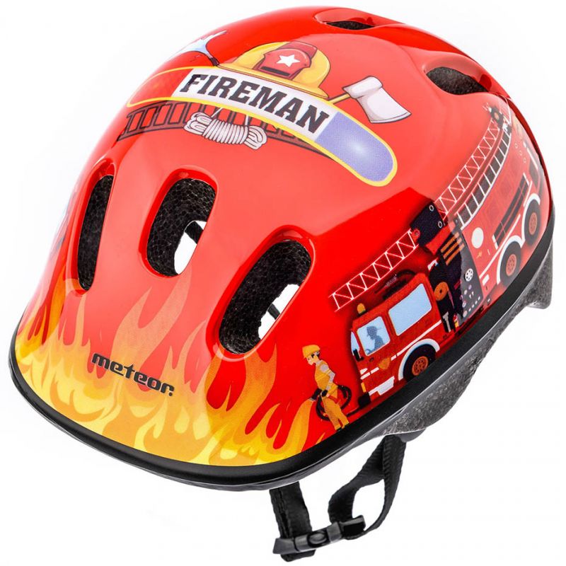Meteor KS06 Firetracker Bike Helmet size XS 44-48 cm Jr fekete helmets