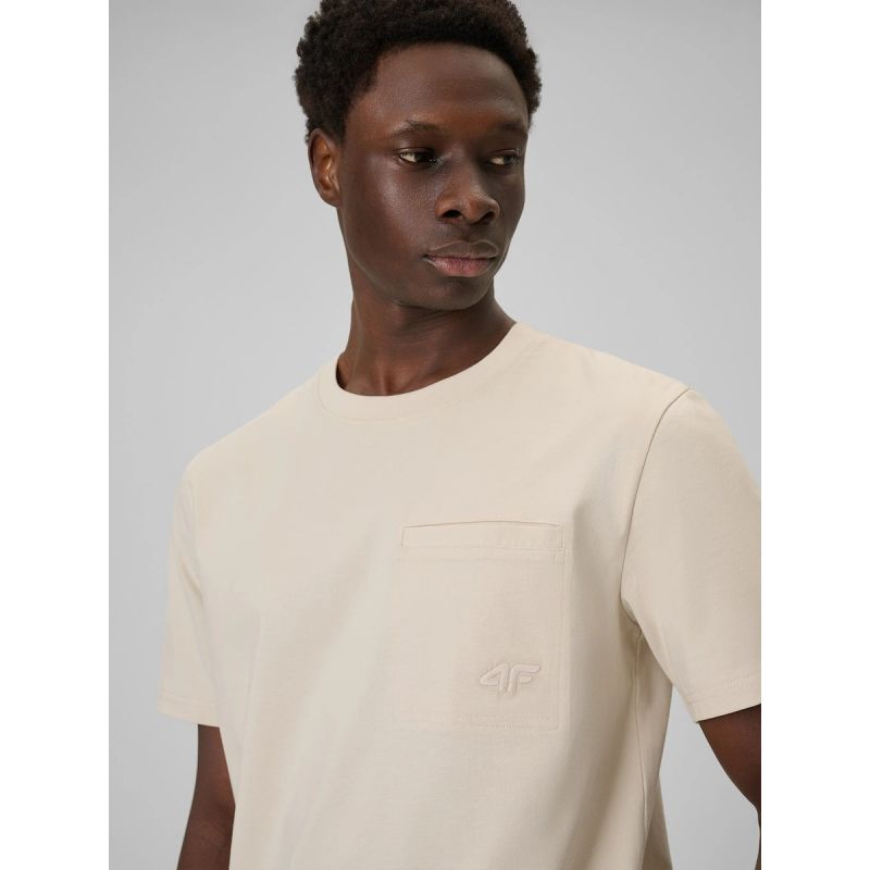 4F Men's regular plain T-shirt póló