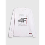 Men's longsleeve regular with print 4F 4FRAW25TLONM606-10S hosszú ujjú póló