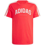 Adidas Codes Collegiate Graphic Kids' T-Shirt Red piros gyerek póló JI6673