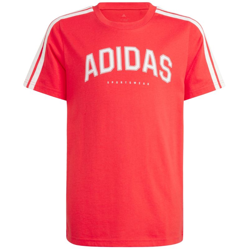 Adidas Codes Collegiate Graphic Kids' T-Shirt Red piros gyerek póló JI6673