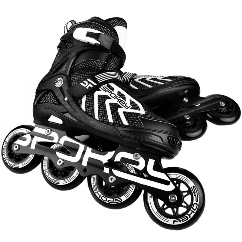 Spokey Khan Bk/Wh Jr inline skates 927032-927033 Cipő