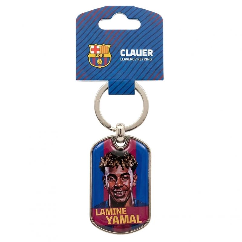 FC Barcelona Lamine Yamal keychain original licensed srebrny kulcstartó BLL7100