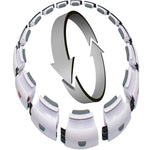 Enero Hula Hop With Massager, Weight And Counter, White And Grey Fit szürke training equipment