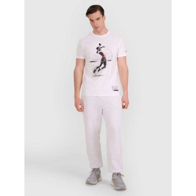 4f Men's regular t-shirt with volleyball print 4FRAW25TTSHM3318-10S Kiegészítő