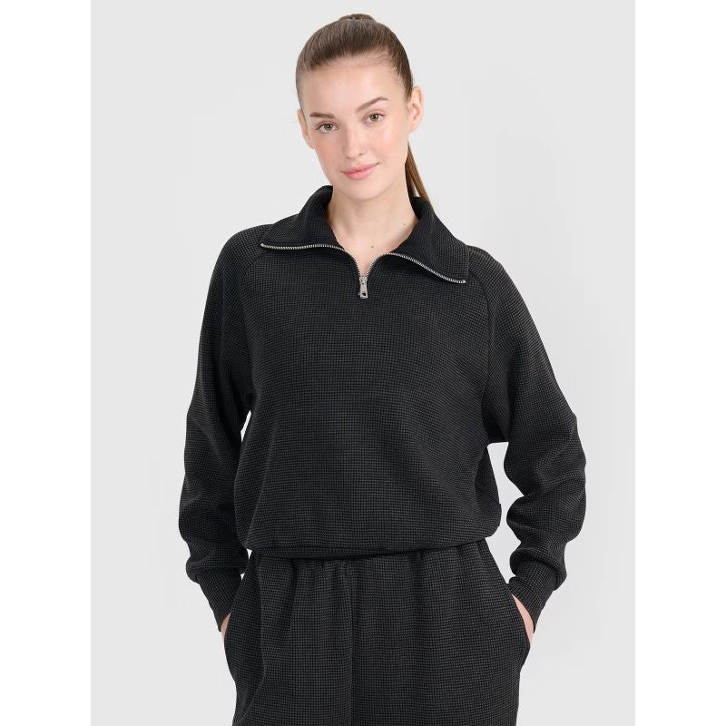 4f Oversized sweatshirt without a hood, unzipped, women's 4FRSS25TSWSF2150-20S General
