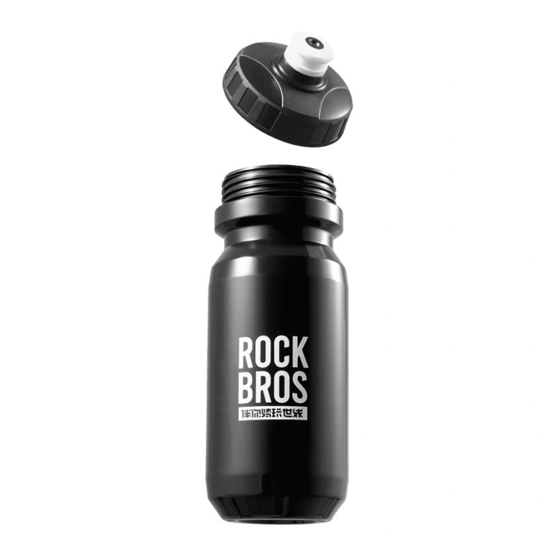 Rockbros 600 ml Bike Bottle - Black czarny water bottles, training equipment