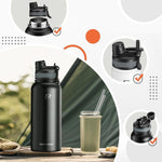 Rockbros thermal bottle 35210029002 black 650 ml fekete water bottles, training equipment, tourist equipment