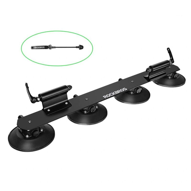 Rockbros Suction Cup Roof Rack for 2 Bikes - Black