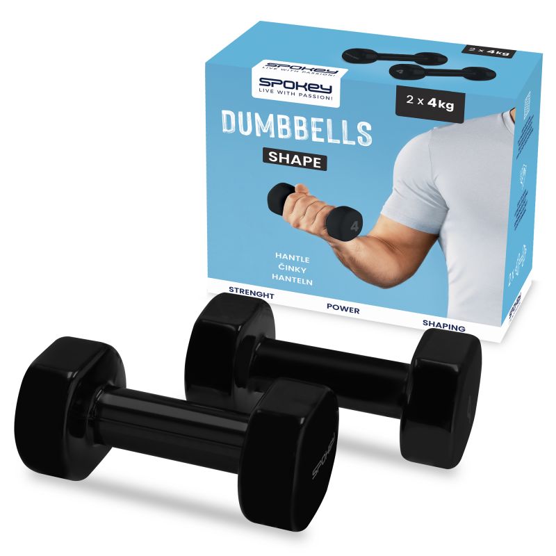 Spokey Vinyl dumbbells 2x4kg Shape SPK-943106 Edzőfelszerelés