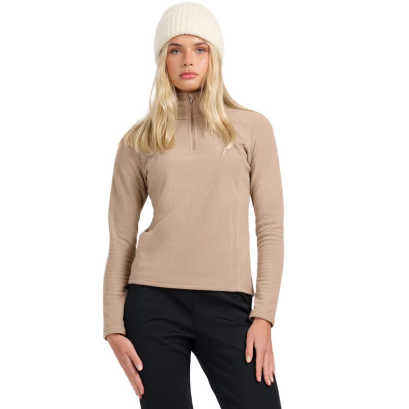 4f Women's fleece sweatshirt F069 light brown 4FWAW25UFLEF069 82S Kiegészítő