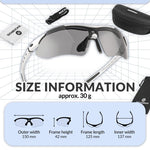 Rockbros sports glasses 0089 polarized ezüst glasses, training equipment