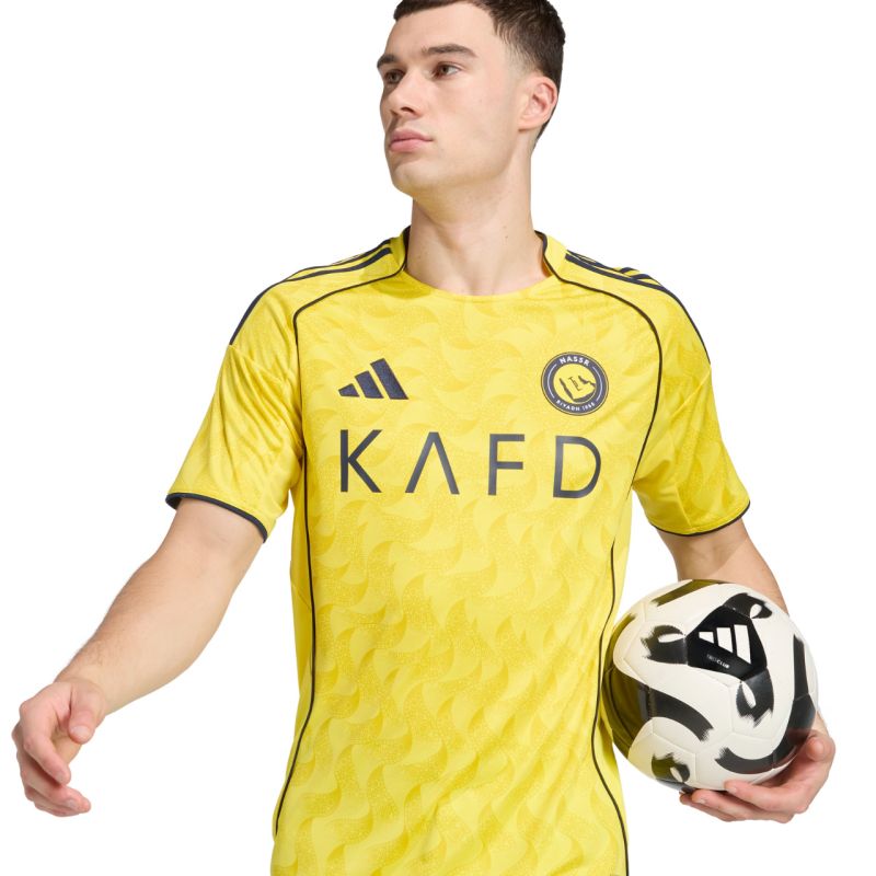 Adidas Men's Al Nassr FC 2025/2026 Home Jersey Yellow sárga férfi póló JN7982