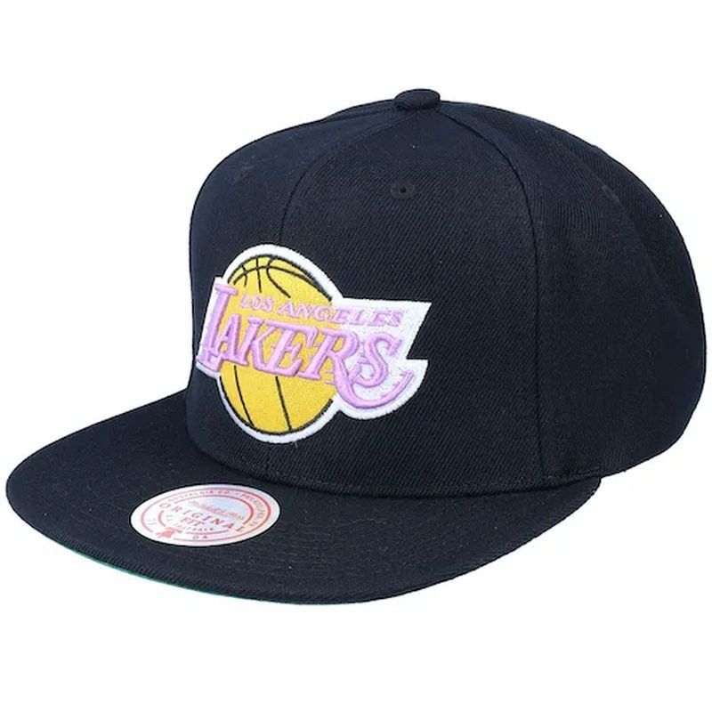 Mitchell & Ness NBA Los Angeles Lakers Top Spot Snapback Hwc Lakers Cap HHSS2976-LALYYPPPBLCK Sapka