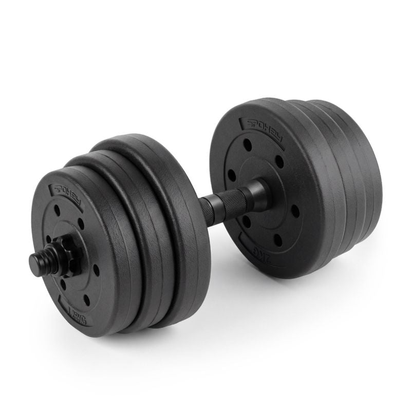 Spokey 4-in-1 Weight Set (Barbell, Dumbbells, Kettlebell, Push-Up Handles) PONDUS SET 20 kg edzőfelszerelés SPK-947380