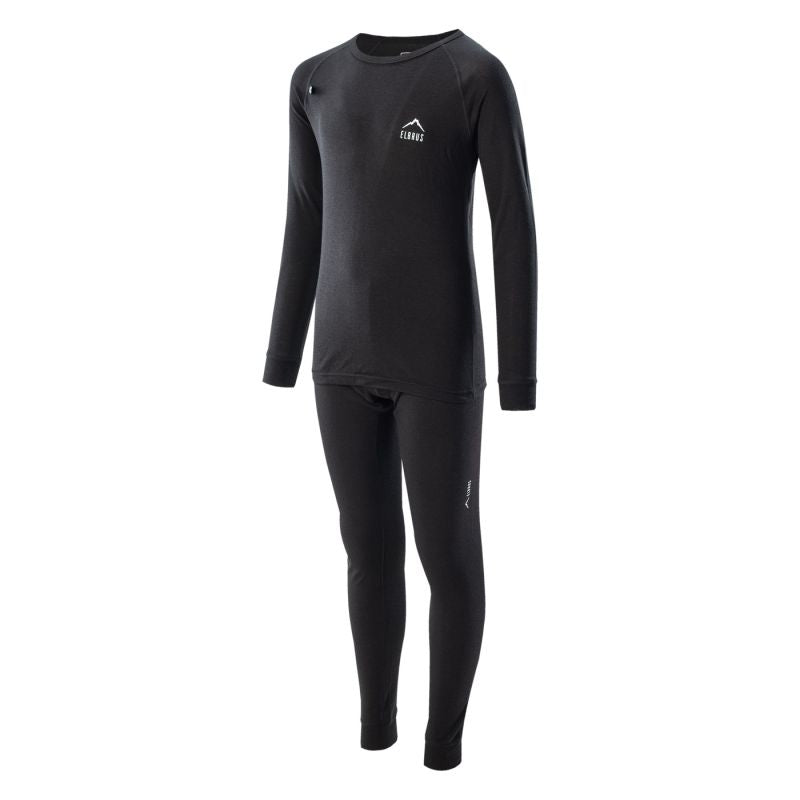 Elbrus Thermal underwear Melor Merino Set Tb Jr fekete thermoactive clothing
