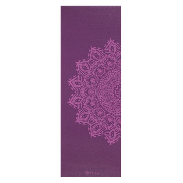 Gaiam Purple Mandala yoga mat 6mm 62202 Edzőfelszerelés