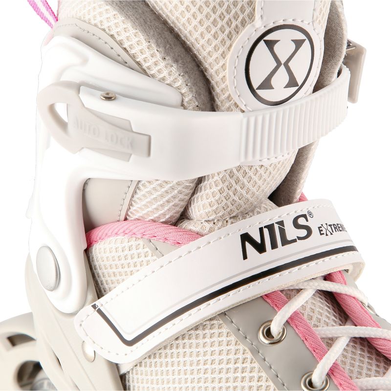 NH18188A 2in1 GREY-PINK SIZE S(29-33) ROLLER SKATING WITH HOCKEY SLIDE NILS EXTREME rózsaszín papucs
